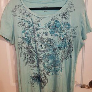 Style & Co Sport Mint Green XL Tee